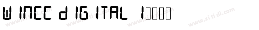 Wincc digital 1字体转换